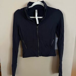 Lululemon Navy cropped full zip